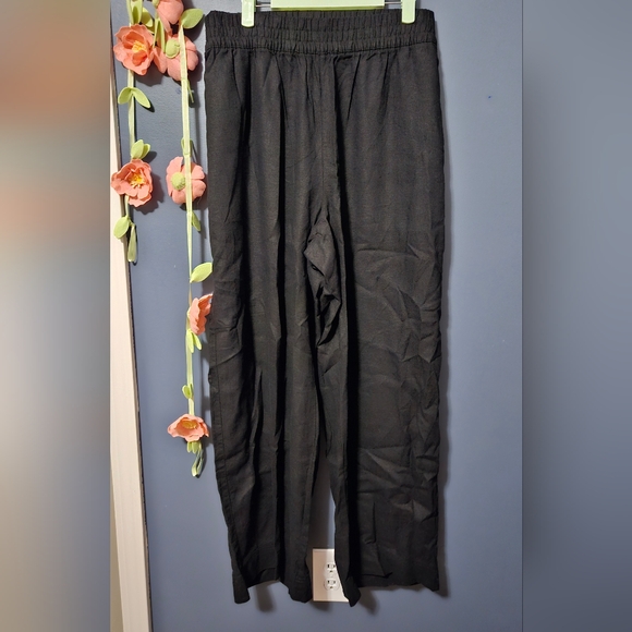 Old Navy Pants - Old Navy Linen Blend High Rise Wide Leg Pull On Pants Plus Size XXL